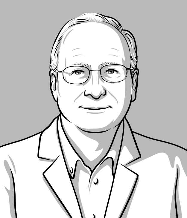 Cartoon portrait of Steven Zeisel