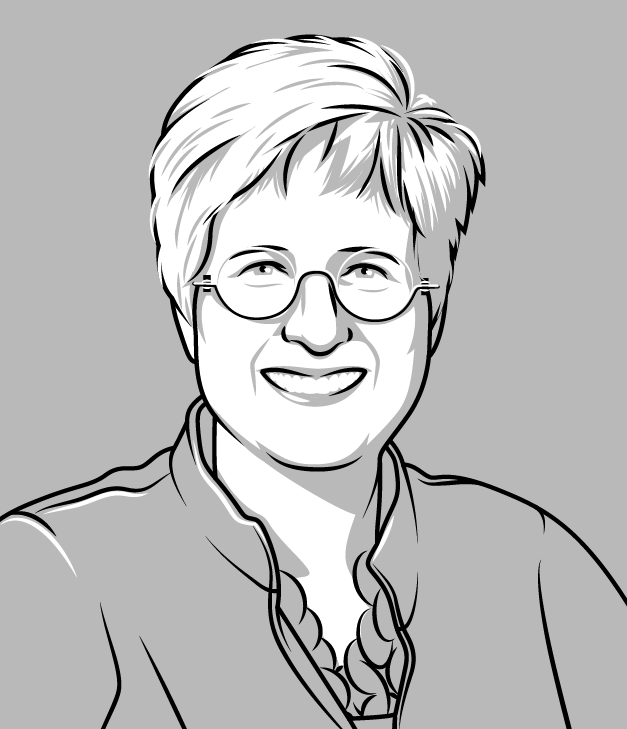 Drawing of Social Psychologist Jennifer Crocker